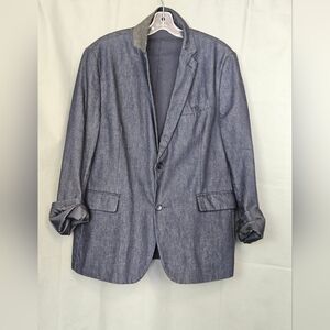 Claiborne Gray Sport Coat Modern Professional Blazer